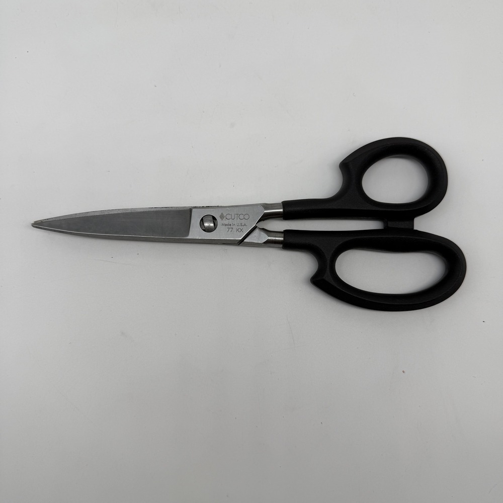 Cutco Super Shears Kitchen Scissors 77 KX Black USA 9 Inch *JUST SHARPENED*